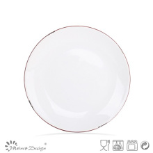 19.8cm Salad Plate Peel Glaze e Rim Colored Design